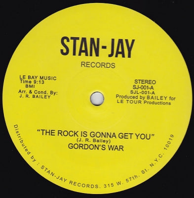 GORDON'S WAR - The Rock Is Gonna Get You