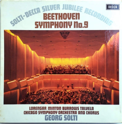 BEETHOVEN - LORENGAR, MINTON, BURROWS, TALVELA, CHICAGO SYMPHONY ORCHESTRA AND CHORUS, GEORG SOLTI - Symphony No. 9 (Solti-Decca Silver Jubilee Recording)