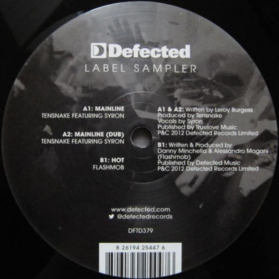 TENSNAKE / FLASHMOB - Label Sampler