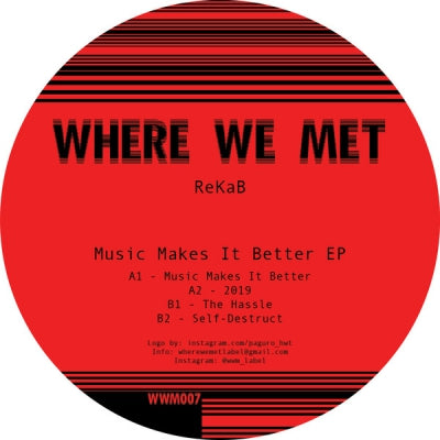 REKAB - Music Makes It Better EP