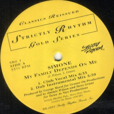 SIMONE / SIR JAMES - My Family Depends On Me / Special