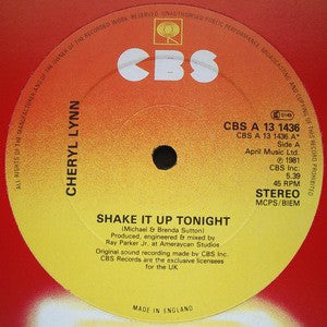 CHERYL LYNN - Shake It Up Tonight