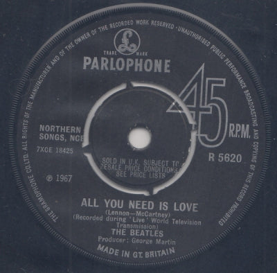 THE BEATLES - All You Need Is Love / Baby You're A Rich Man