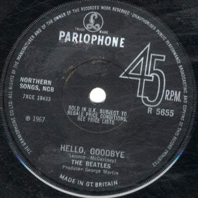 THE BEATLES - Hello, Goodbye / I Am The Walrus