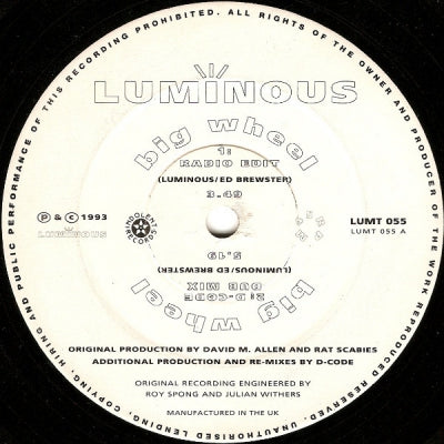 LUMINOUS - Big Wheel (D-Code Mixes)