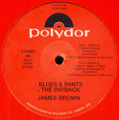 JAMES BROWN - 4 Track Promo E.P.