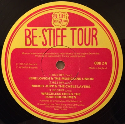 VARIOUS - Be Stiff Tour