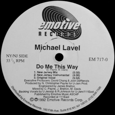 MICHAEL LAVEL - Do Me This Way