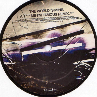 DAVID GUETTA FEAT. JD DAVIS - The World Is Mine