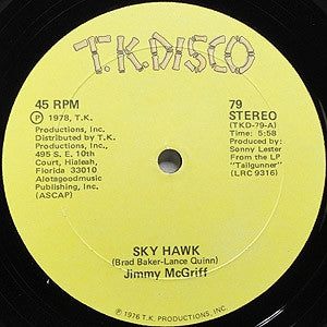JIMMY MCGRIFF - Sky Hawk / Tailgunner