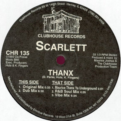 SCARLETT - Thanx