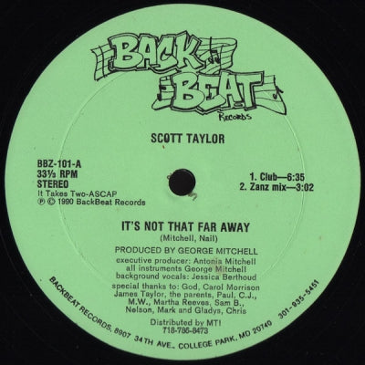 SCOTT TAYLOR - It's Not That Far Away