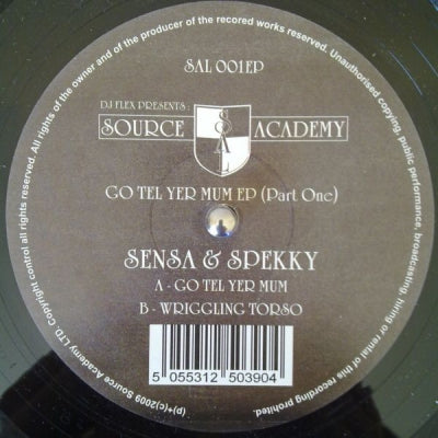 SENSA & SPEKKY - Go Tel Yer Mum EP