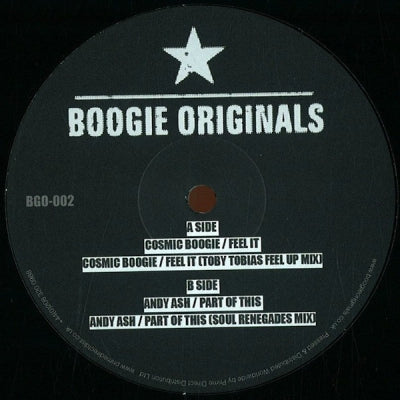 COSMIC BOOGIE / ANDY ASH - Feel It / Part Of This