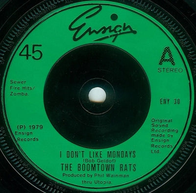 THE BOOMTOWN RATS - I Don't Like Mondays