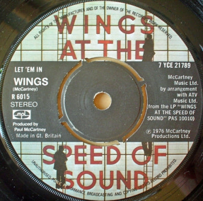 WINGS - Let 'Em In