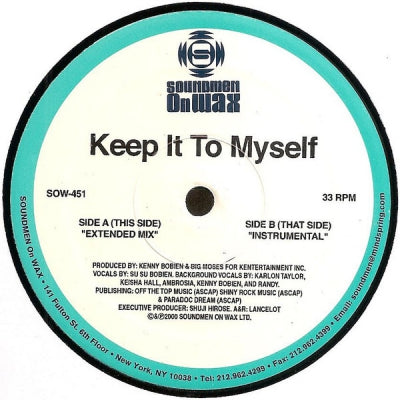 SU SU BOBIEN - Keep It To Myself