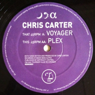 CHRIS CARTER - Voyager / Plex