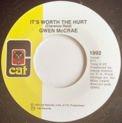 GWEN MCCRAE - It's Worth The Hurt / 90% Of Me Is You