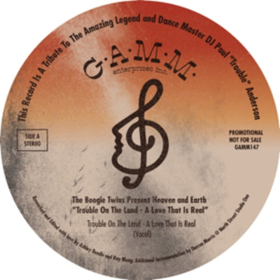 THE BOOGIE TWINS PRES. HEAVEN & EARTH - Trouble On The Land - A Love That Is Real