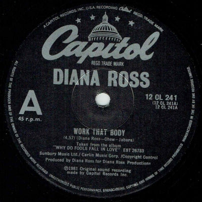DIANA ROSS - Work That Body