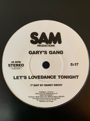 GARY'S GANG / CONVERTION - Let's Lovedance Tonight / Let's Do It
