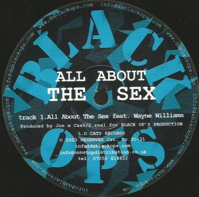 JON E CASH FEATURING WAYNE WILLIAMS - All About The Sex