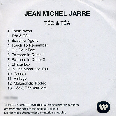 JEAN MICHEL JARRE - Teo & Tea
