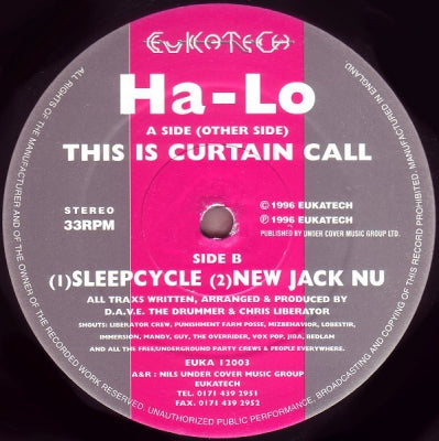 HA-LO - This Is Curtain Call / Sleepcycle / New Jack Nu
