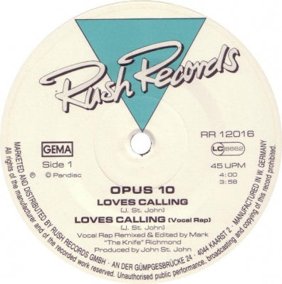OPUS 10 - Loves Calling