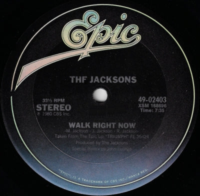 THE JACKSONS  - Walk Right Now