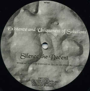 EXISTENCE AND UNIQUENESS OF SOLUTIONS - Silence The Decent