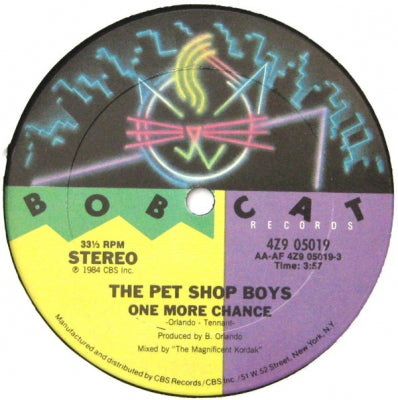 PET SHOP BOYS - One More Chance / West End Girls
