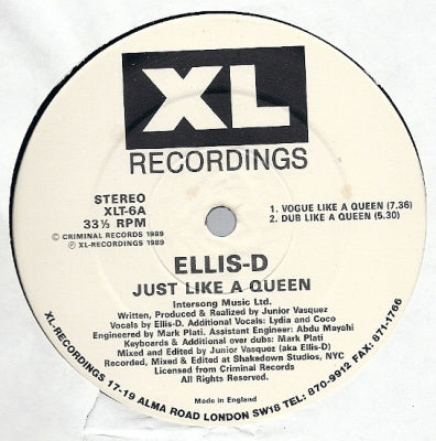 ELLIS-D - Just Like A Queen
