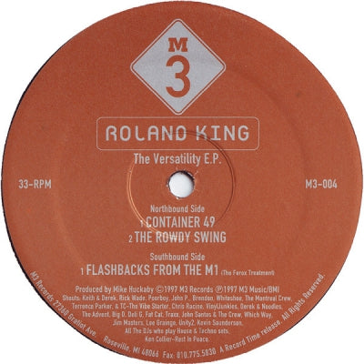 ROLAND KING - The Versatility E.P.