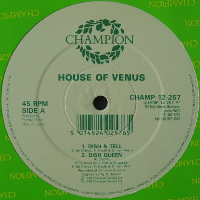 HOUSE OF VENUS - Dish & Tell