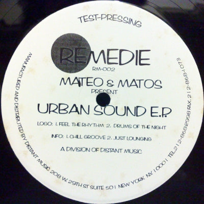 MATEO & MATOS - Urban Sound E.P.