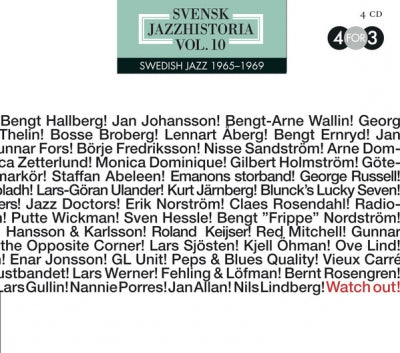 VARIOUS - Svensk Jazzhistoria Vol. 10 - Swedish Jazz 1965 - 1969 - Watch Out!