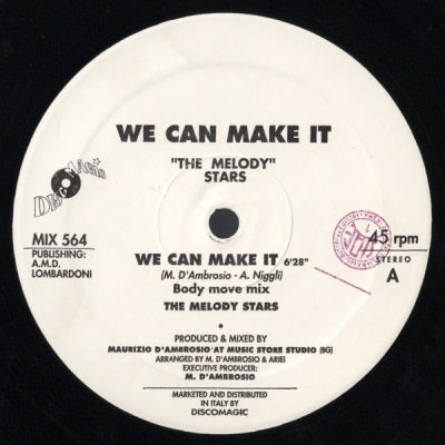 THE MELODY STARS - We Can Make It