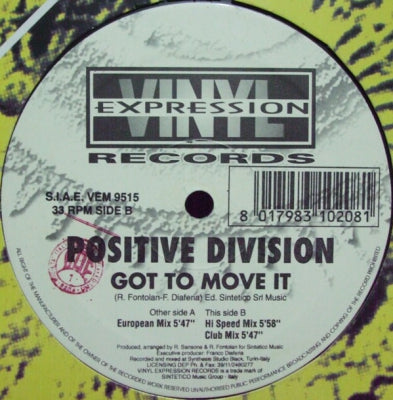 POSITIVE DIVISION - Got To Move It