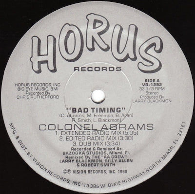 COLONEL ABRAMS - Bad Timing
