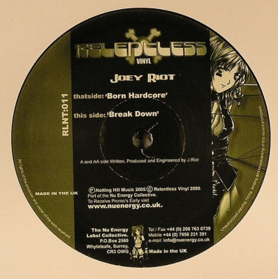 JOEY RIOT - Born Hardcore / Break Down