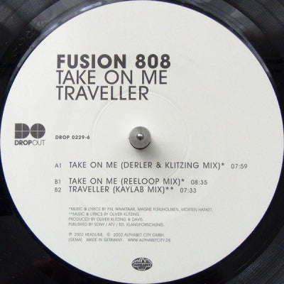 FUSION 808 - Take On Me / Traveller