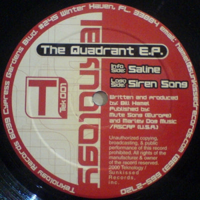 BILL HAMEL - The Quadrant EP