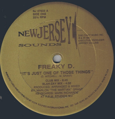 FREAKY D - It's Just One Of Those Things