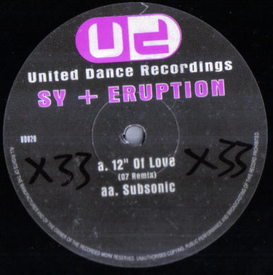 SY + ERUPTION - 12" Of Love (97 Remix) / Subsonic