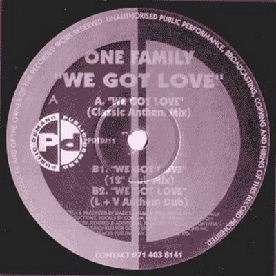 ONE FAMILY - We Got Love