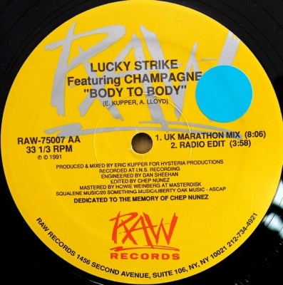 LUCKY STRIKE FEATURING CHAMPAGNE - Body To Body