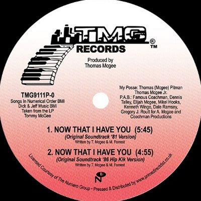 TOMMY MCGEE - Now That I Have You