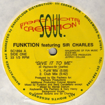 FUNKTION FEAT SIR CHARLES - Give It To Me
